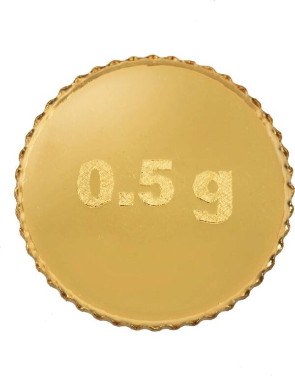 Bangalore Refinery 0.5gm Gold Coin 24 (999) K 0.5 g Yellow Gold Coin