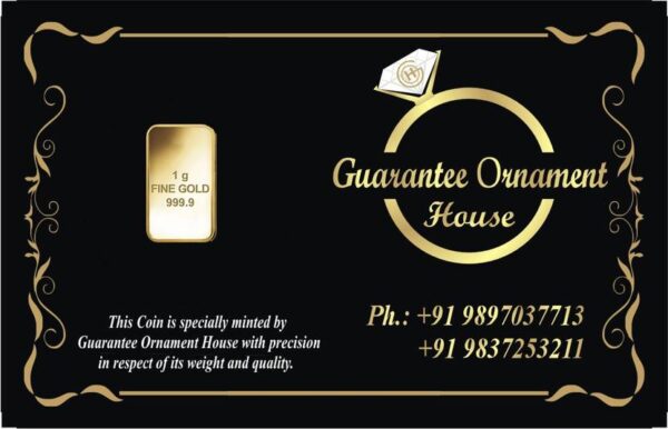 Guarantee Ornament House 24 (999) K 1 g Gold Coin