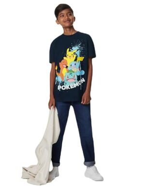Marks & Spencer Boys Printed Cotton Round Neck Regular Fit T Shirt