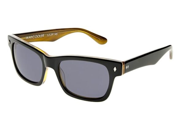 Tres Noir Eyewear Co. Waycooler Small Sunglesses (Black & Honey Tortoise), Black & Honey Tortoise