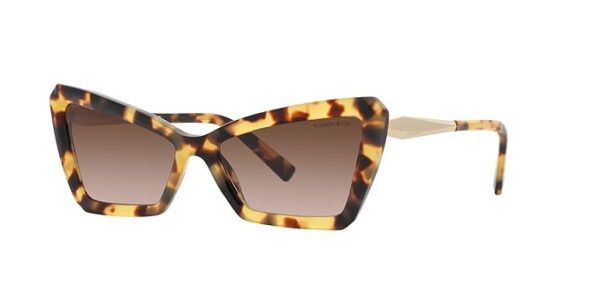 Sunglasses Tiffany TF 4203 80643B Yellow Havana Brown Gradient, Yellow Havana/Brown Shaded, 56/16/140