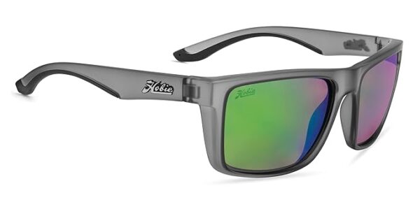 Hobie Cove Polarized Rectangular Sunglasses, Satin Crystal Grey, OSFA, Satin Crystal Grey, OSFA