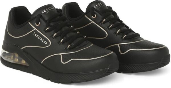 UNO 2 - GOLDEN TRIM Sneakers For Women??(Black , 4)