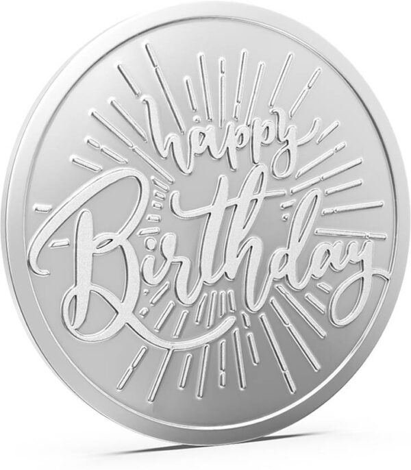 Aspect Bullion & Refinery Happy Birthday S 999 10 g Silver Coin