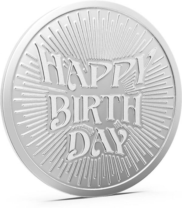 Aspect Bullion & Refinery Happy Birthday S 999 10 g Silver Coin