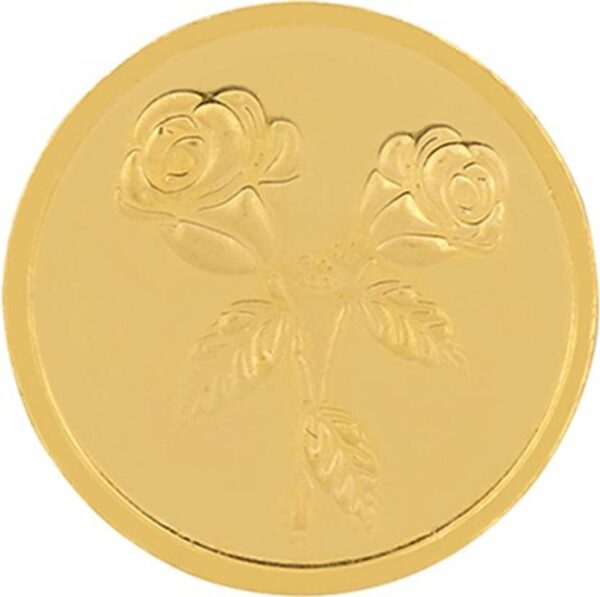 PC Jeweller Floral 22 K 2 g Yellow Gold Coin