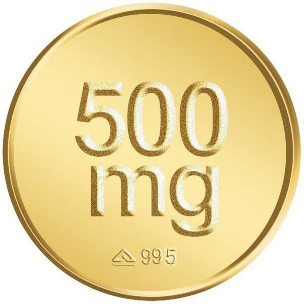 PC Jeweller Flower 24 (995) K 0.5 g Yellow Gold Coin